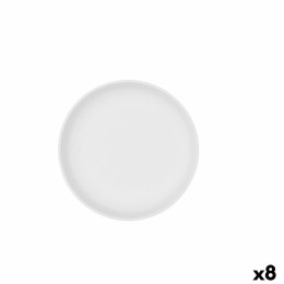 Zlewnia Bidasoa Fosil Biały Ceramika 21,5 x 21,5 x 4,3 cm (8 Sztuk)