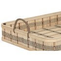 Zestaw tacek DKD Home Decor Jasnobrązowy Bambus 54 x 43 x 9 cm (3 Sztuk) (2 Sztuk)