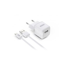 Ładowarka ścienna + kabel-USB-C Urban Factory PSC25UF Biały 12 W