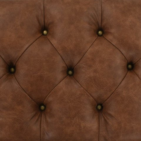 Ławka ze schowkiem, lite drewno i sztuczna skóra, 80,5x41x50 cm