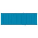 Leżak z niebieską poduszką, impregnowane drewno sosnowe