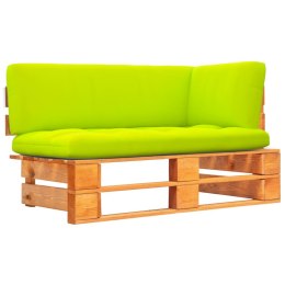 Ogrodowa sofa narożna z palet, impregnowane drewno sosnowe