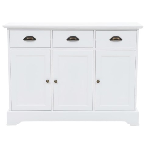 Komoda 3-drzwiowa, MDF i drewno sosnowe, 105 x 35 x 77,5 cm Komoda 3-drzwiowa, MDF i drewno sosnowe, 105 x 35 x 77,5 cm