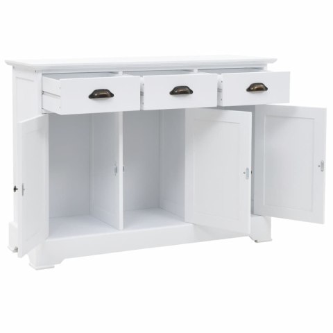 Komoda 3-drzwiowa, MDF i drewno sosnowe, 105 x 35 x 77,5 cm Komoda 3-drzwiowa, MDF i drewno sosnowe, 105 x 35 x 77,5 cm