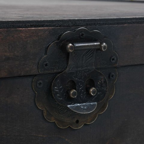 Stolik kawowy w stylu vintage z litego drewna, 120x55x35 cm