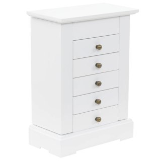 Szafka na biżuterię z lustrem, MDF, 25 x 13,5 x 34 cm