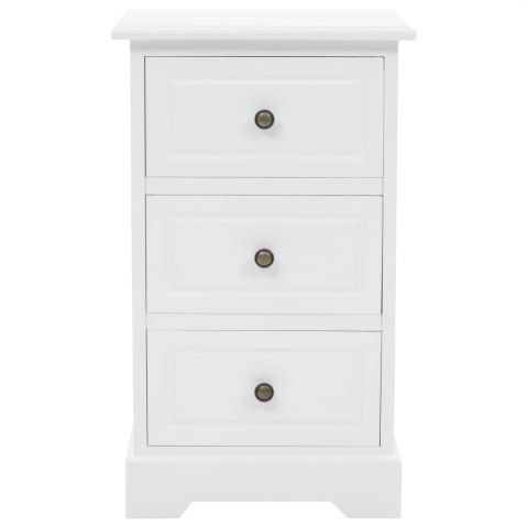 Szafka nocna, płyta MDF i drewno sosnowe, 35 x 32 x 59 cm