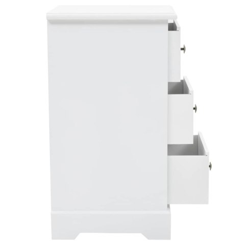 Szafka nocna, płyta MDF i drewno sosnowe, 35 x 32 x 59 cm