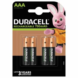 Baterie akumulatorowe DURACELL AAA LR3 4UD 750 mAh (10 Sztuk)
