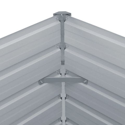 Donica do podniesionej rabaty, 100x100x45 cm, stal, szara Donica do podniesionej rabaty, 100x100x45 cm, stal, szara