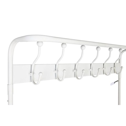 Wieszak na płaszcze z półką Home ESPRIT Biały Metal Loft 110 x 36 x 186 cm Wieszak na płaszcze z półką Home ESPRIT Biały Metal Loft 110 x 36 x 186 cm