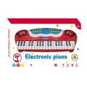 ELEKTRONICZNE PIANINO DLA DZIECI MIKROFON ŚWIATŁO INSTRUMENT MUZYCZNY