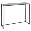 Konsola Czarny Aluminium Szkło Żelazo 98 x 28 x 82 cm (2 Sztuk)