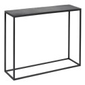 Konsola Czarny Aluminium Szkło Żelazo 98 x 28 x 82 cm (2 Sztuk)