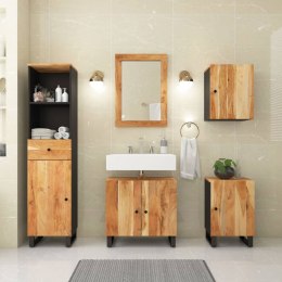 5-cz. zestaw mebli łazienkowych, lite drewno akacjowe