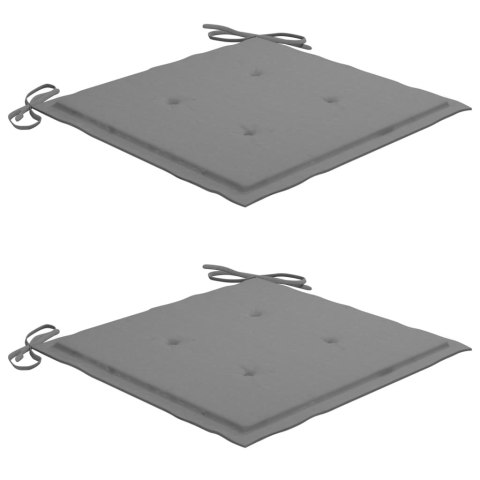 Krzesła ogrodowe z poduszkami, 2 szt., drewno akacjowe