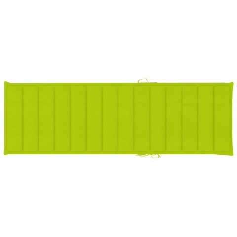 Ogrodowy leżak z poduszką, lite drewno akacjowe