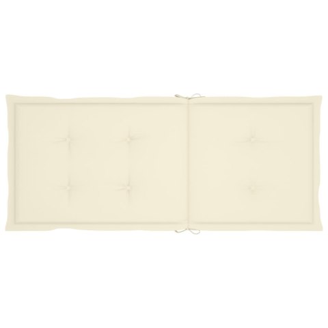 Składane krzesła ogrodowe z poduszkami, 6 szt., drewno akacjowe