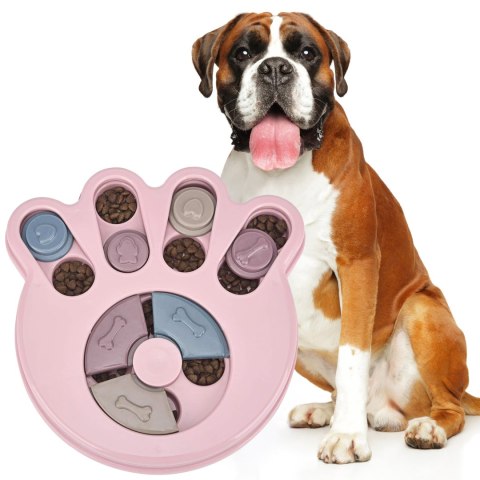 Puzzle dla psa gra zabawka BRADY różowy