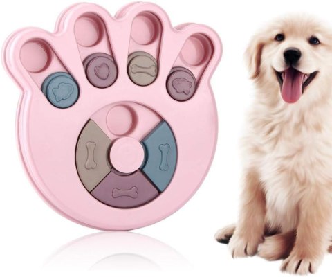 Puzzle dla psa gra zabawka BRADY różowy