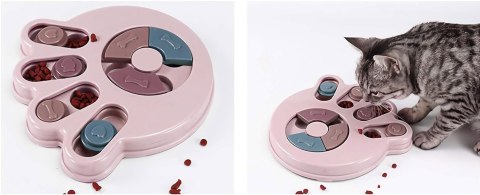 Puzzle dla psa gra zabawka BRADY różowy