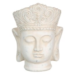 Doniczka Krem Terakota Budda Orientalny 18,4 x 18,4 x 25,6 cm