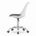Krzesło obrotowe ALBA - biało-czarne