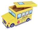 Pufa pojemnik Bus - żółty