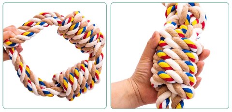 Zabawka szarpak z supłami dla psa WALLY 60 cm