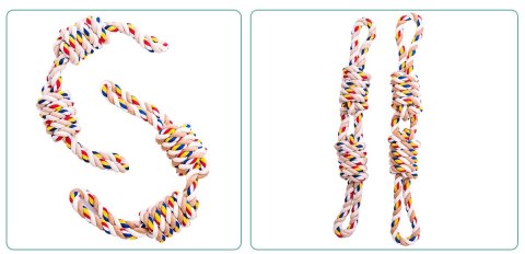 Zabawka szarpak z supłami dla psa WALLY 60 cm