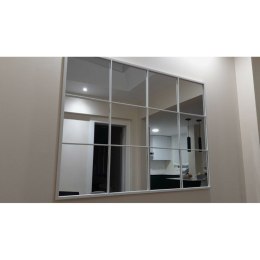 Lustro ścienne Biały Metal Szkło Okno 90 x 120 x 2 cm