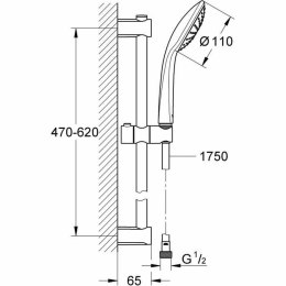 Zestaw prysznicowy Grohe 27322000 Metal