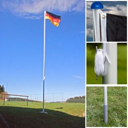 Maszt wraz z flagą: Francji - 650 cm