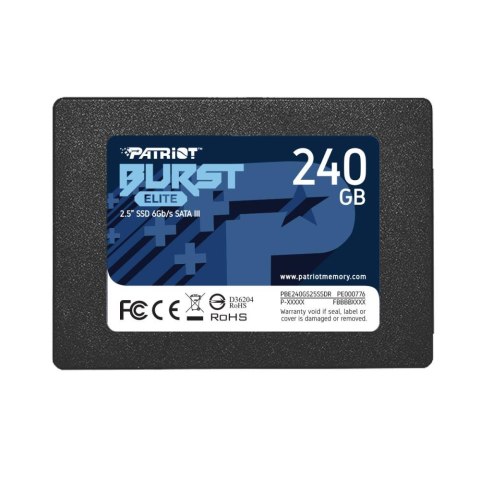 SSD SATA2.5" 240GB/BURST PBE240GS25SSDR PATRIOT