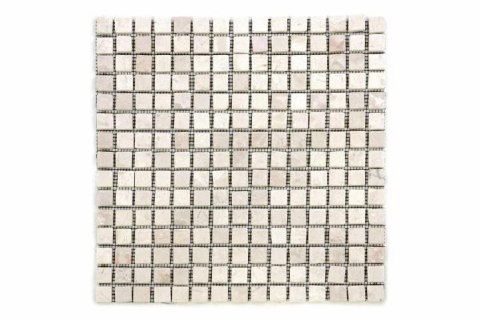 Mozaika marmurowa Garth na siatce kremowa 1m2