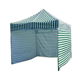 Namiot ogrodowy PRO STEEL 3 x 3 - zielono-białe paski