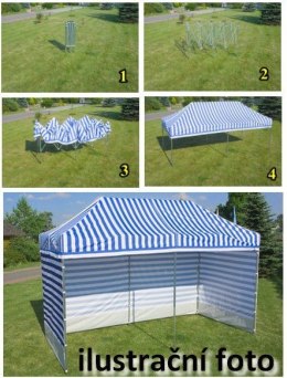 Namiot ogrodowy PROFI STEEL 3 x 3 - fioletowy