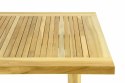 STÓŁ DIVERO - stół tekowy ogrodowy - składany - 130 x 65 cm