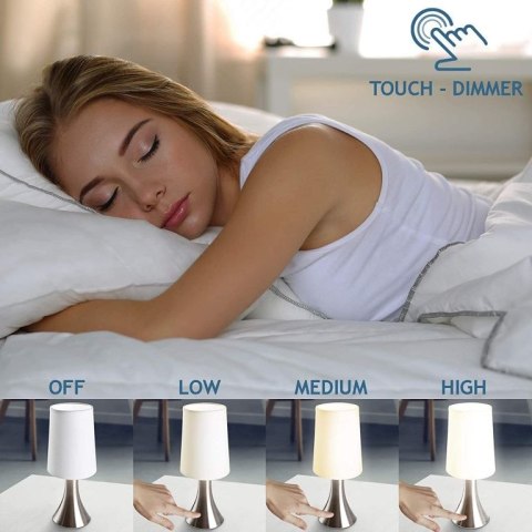 Zestaw 2 lamp stołowych z funkcją ściemniania dotykowego Zestaw 2 lamp stołowych z funkcją ściemniania dotykowego