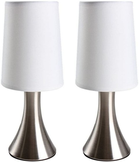 Zestaw 2 lamp stołowych z funkcją ściemniania dotykowego Zestaw 2 lamp stołowych z funkcją ściemniania dotykowego