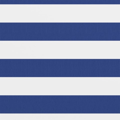 Parawan balkonowy, biało-niebieski, 75x500 cm, tkanina Oxford