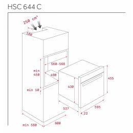 Piekarnik kompaktowy Teka HSC 644 C 1000 W 39 L