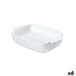 Półmisek Kuchenny Pyrex Signature Biały Ceramika Prostokątny 25 x 19 x 7 cm (6 Sztuk)