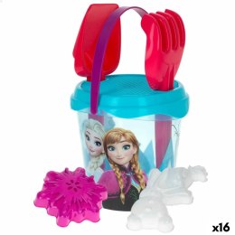 Zestaw zabawek plażowych Frozen Elsa & Anna Ø 18 cm (16 Sztuk)
