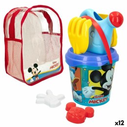 Zestaw zabawek plażowych Mickey Mouse Ø 18 cm polipropylen (12 Sztuk)