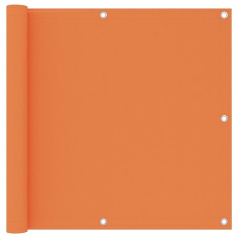 Parawan balkonowy, pomarańczowy, 90x500 cm, tkanina Oxford