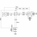 Uchwyt Stołowy do Monitora Equip 650115 13"-27"