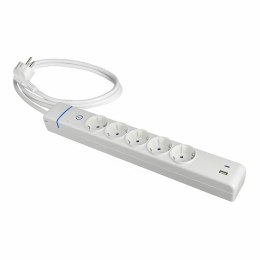 Przedłużacz 5 Wejść z Przełącznikiem Solera 51ilac USB 250 V 16 A (1,5 m)