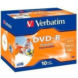 DVD-R Verbatim 4,7 GB 16x 10 Sztuk (10 Sztuk)