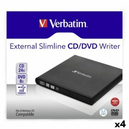 Nagrywarka zewnętrzna Verbatim Slimline CD/DVD Czarny
